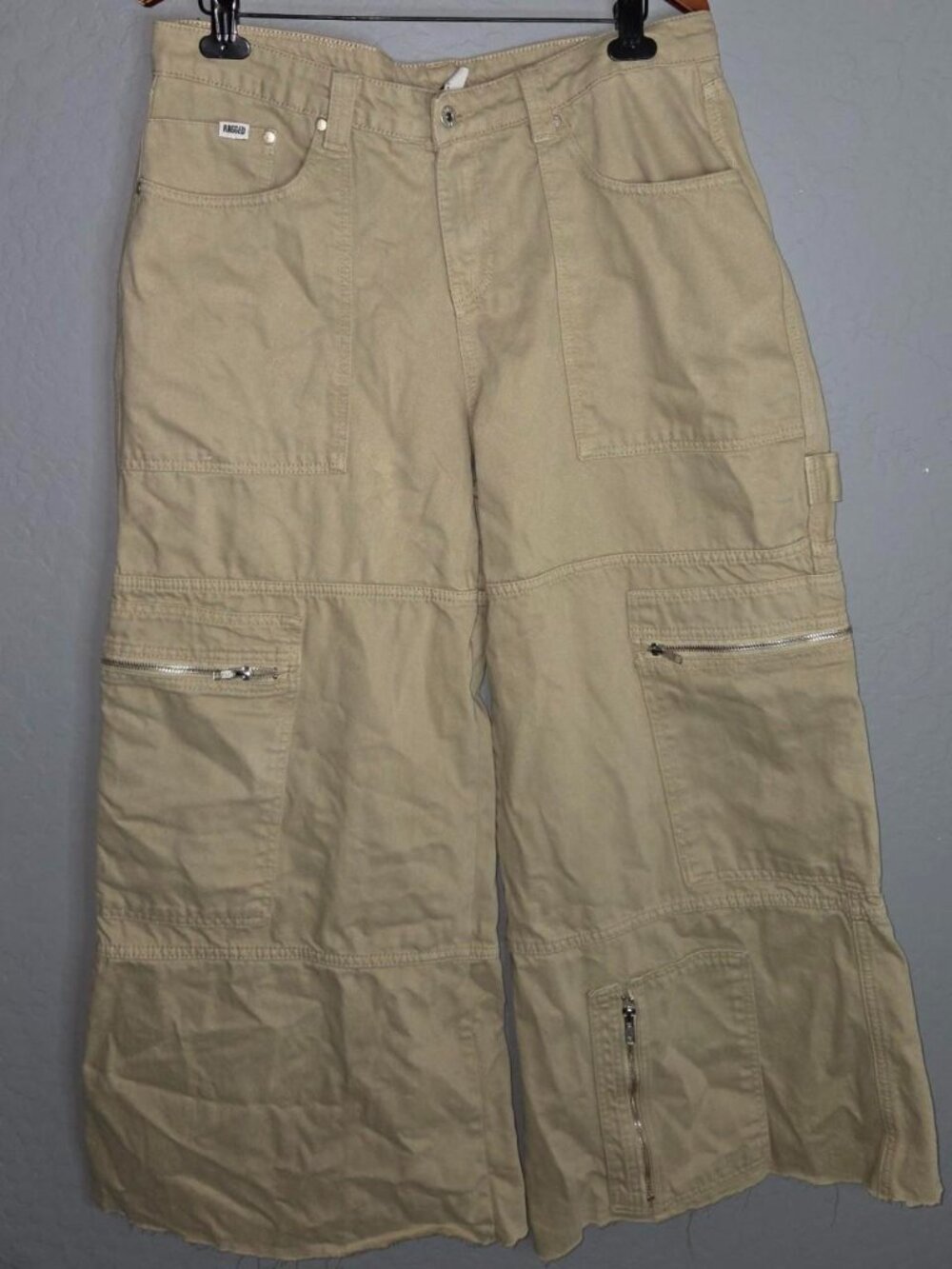 ragged priest sweeper jeans wide leg baggy cargo pants
